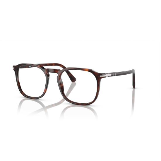 26SS 페르솔 안경 0Po3337v 사각형 아세테이트 안경테 (호피 무늬) - PERSOL