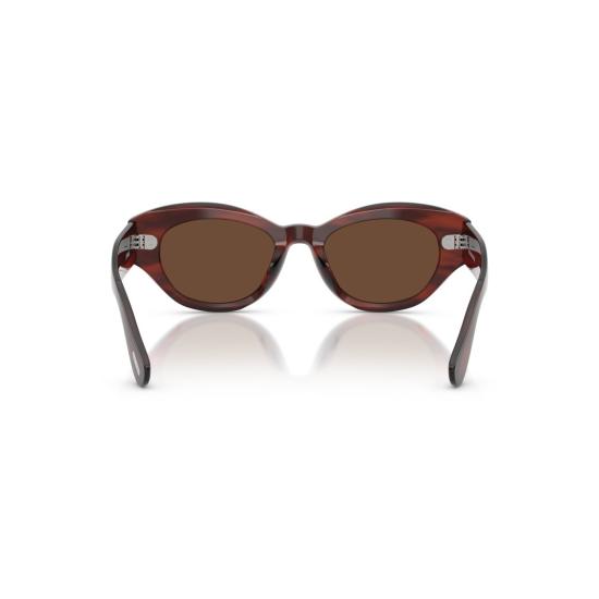 26SS 올리버피플스 선글라스 0Ov5615su 메탈릭 액센트가 있는 캣아이 호피무늬 - OLIVER PEOPLES