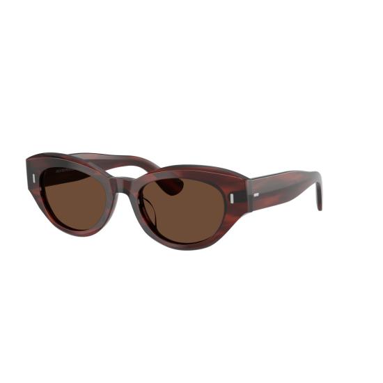 26SS 올리버피플스 선글라스 0Ov5615su 메탈릭 액센트가 있는 캣아이 호피무늬 - OLIVER PEOPLES
