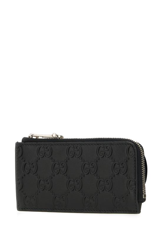 26SS 구찌 GG 엠블럼 카드 케이스 850185AAFDV 1000 Nero - GUCCI