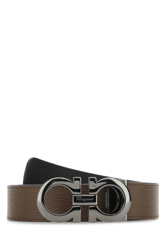 26FW 살바토레 페라가모 간치니 레더 벨트 675542705614 BROWN