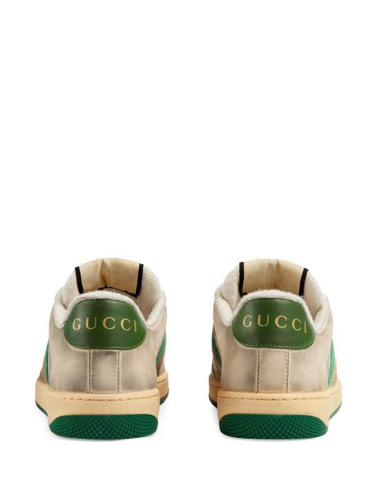 26FW 구찌 스크리너 레더 스니커즈 570443 9Y9209666 Beige - GUCCI