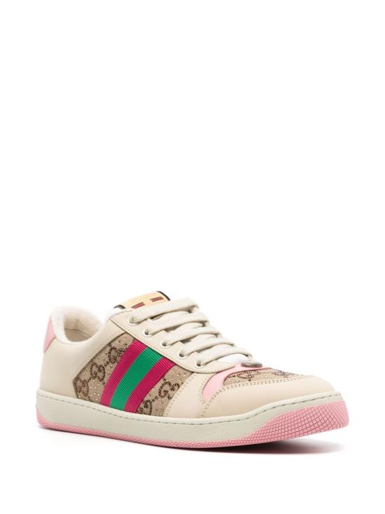 26FW 구찌 크리스탈 스크리너 스니커즈 677423 9SFR02587 Pink - GUCCI