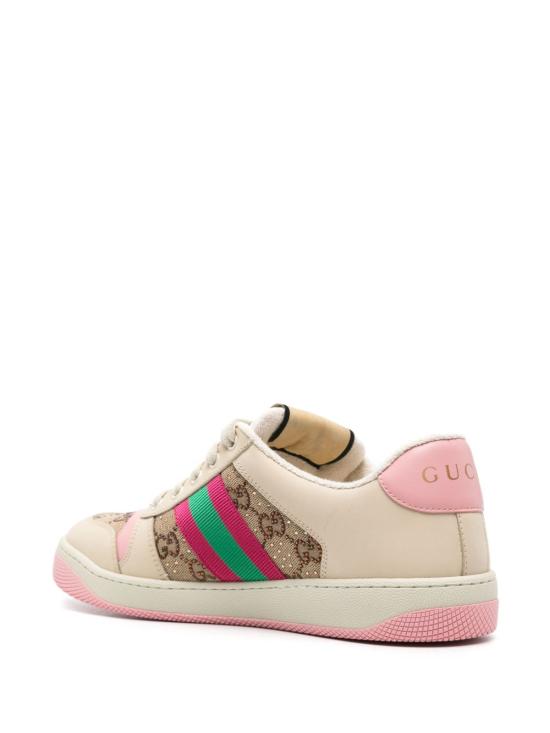 26FW 구찌 크리스탈 스크리너 스니커즈 677423 9SFR02587 Pink - GUCCI