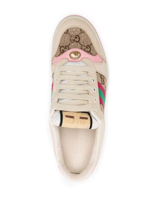 26FW 구찌 크리스탈 스크리너 스니커즈 677423 9SFR02587 Pink - GUCCI