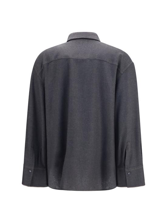 26FW 브루넬로 쿠치넬리 셔츠 MP550M1M06 C1135 GREY - BRUNELLO CUCINELLI