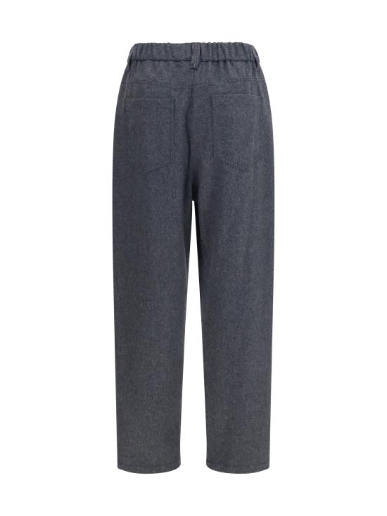 26FW 브루넬로 쿠치넬리 스트레이트 팬츠 MP549P9148 C2345 GREY - BRUNELLO CUCINELLI