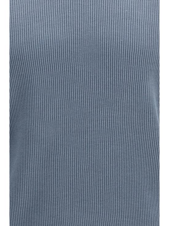 26SS 브루넬로 쿠치넬리 잉글리시 립 코튼 니트 폴로셔츠 M29400015 CMM56 LIGHT BLUE - BRUNELLO CUCINELLI