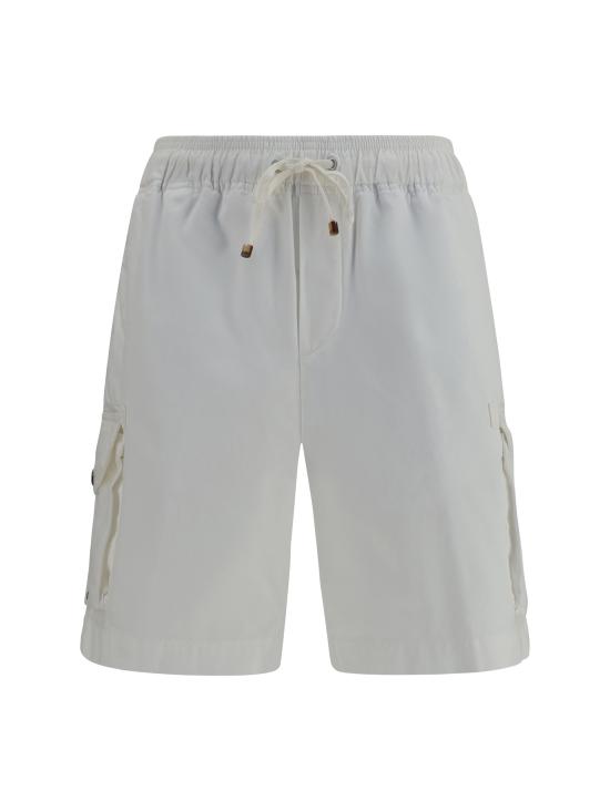 26SS 브루넬로 쿠치넬리 숏팬츠 M252DU0025 C2200 WHITE