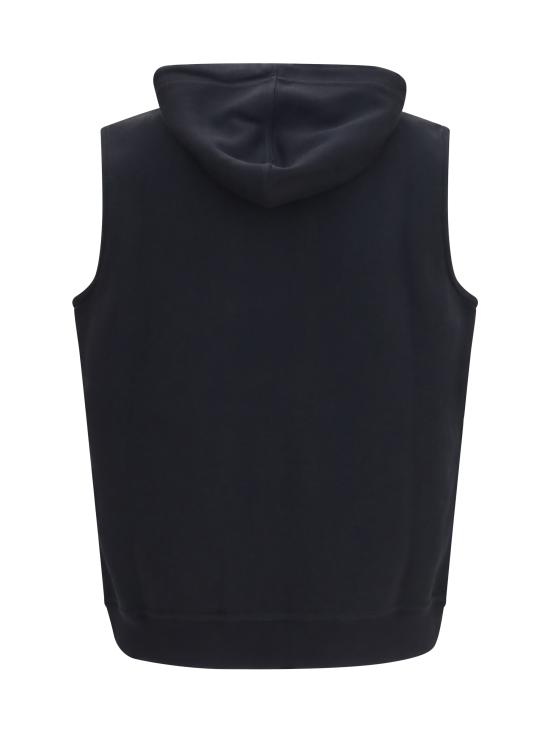 26SS 브루넬로 쿠치넬리 후드 티셔츠 MM8319079G C101 BLACK - BRUNELLO CUCINELLI