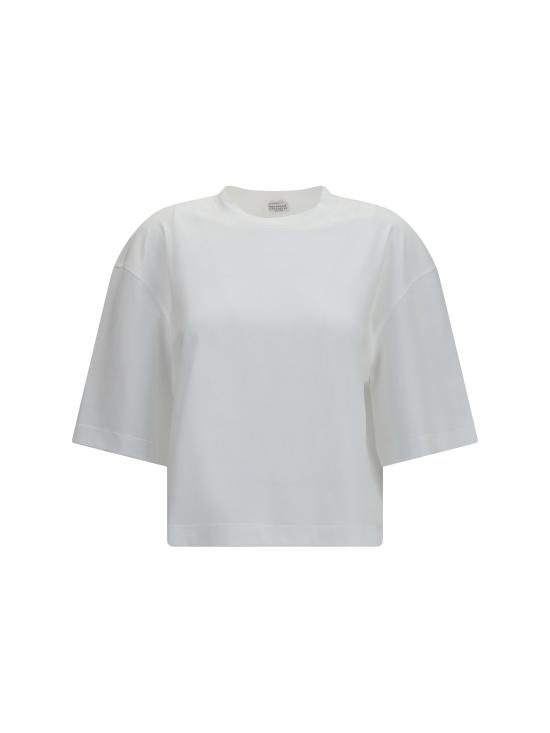 26SS 브루넬로 쿠치넬리 반팔 티셔츠 M0T81BG200 C6159 WHITE