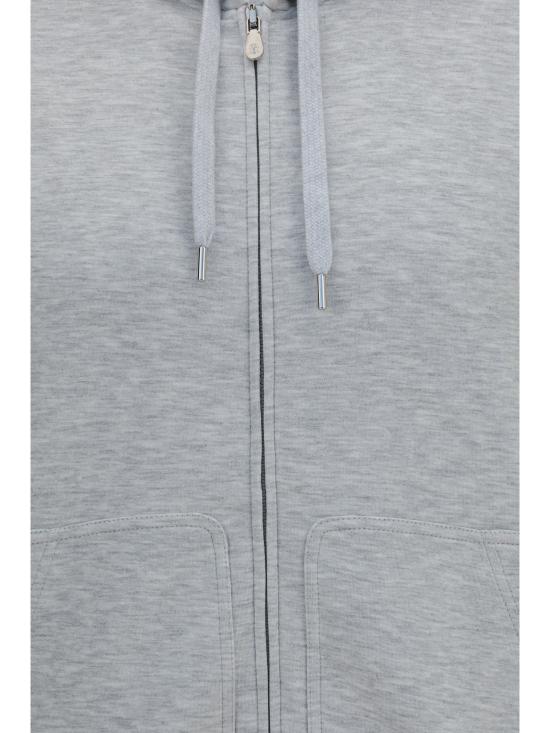 26SS 브루넬로 쿠치넬리 후드 티셔츠 MM8319079G C1250 GREY - BRUNELLO CUCINELLI