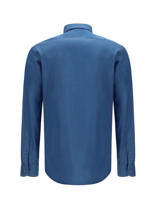 26SS 에르메네질도제냐 긴팔 셔츠 UHX25A3SRO1002G 054 BLUE - ERMENEGILDO ZEGNA