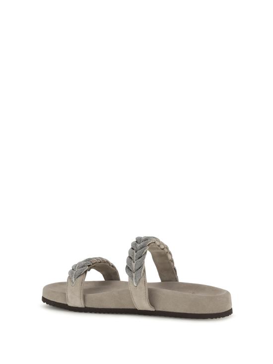 26SS 브루넬로 쿠치넬리 뮬/슬리퍼 MZSFG3159 C5859 GREY - BRUNELLO CUCINELLI