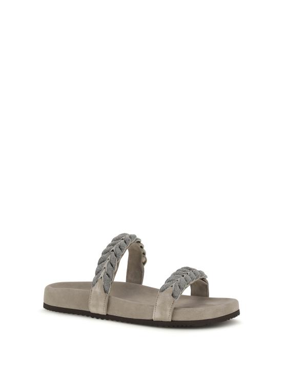 26SS 브루넬로 쿠치넬리 뮬/슬리퍼 MZSFG3159 C5859 GREY - BRUNELLO CUCINELLI