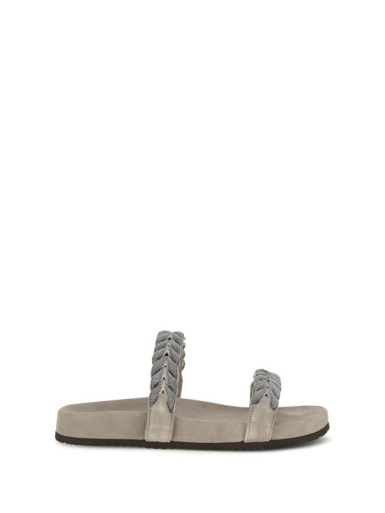 26SS 브루넬로 쿠치넬리 뮬/슬리퍼 MZSFG3159 C5859 GREY