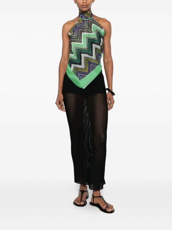 26SS 미소니 민소매 티셔츠 TOQ4CMDA685 0002 Green - MISSONI