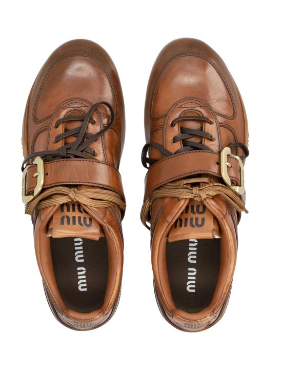 26SS 미우미우 스니커즈 5E549E537 F0046 COGNAC - MIU MIU