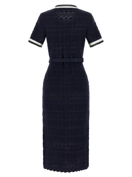 26FW 셀프 포트레이트 롱 원피스 PF26072MANNAVY Blue - SELF PORTRAIT