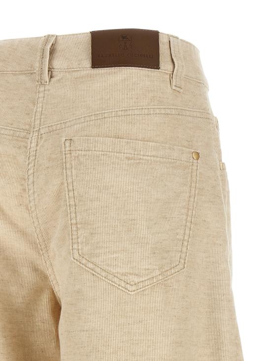 26FW 브루넬로 쿠치넬리 스트레이트 팬츠 MP185P4059C9881 Beige - BRUNELLO CUCINELLI