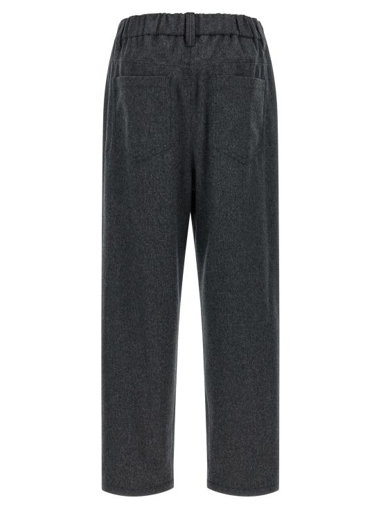 26FW 브루넬로 쿠치넬리 스트레이트 팬츠 MP549P9148C2345 Gray - BRUNELLO CUCINELLI