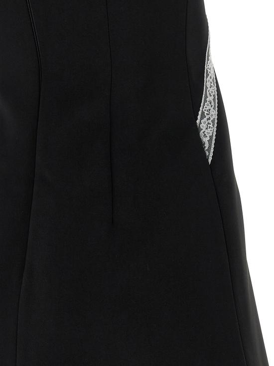 26FW 셀프 포트레이트 숏 원피스 PF26004SBBLACK White Black - SELF PORTRAIT