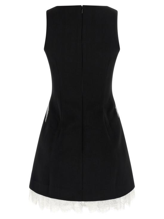 26FW 셀프 포트레이트 숏 원피스 PF26004SBBLACK White Black - SELF PORTRAIT