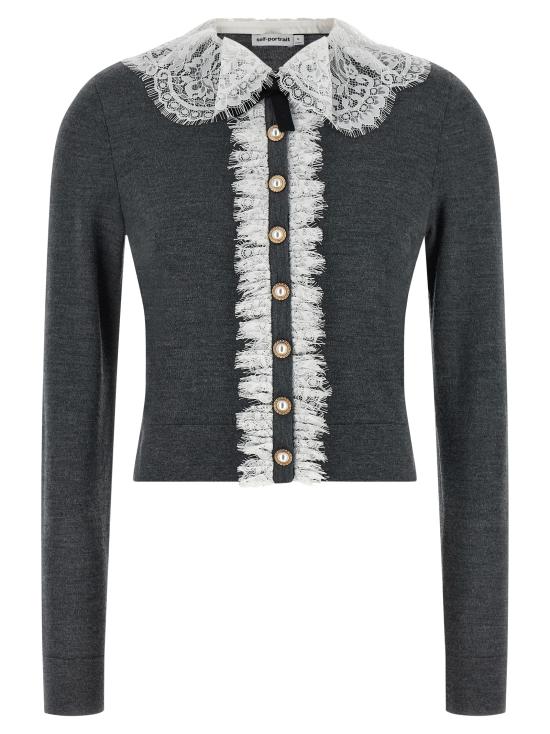 26FW 셀프 포트레이트 가디건 PF26134CGRGREY Gray