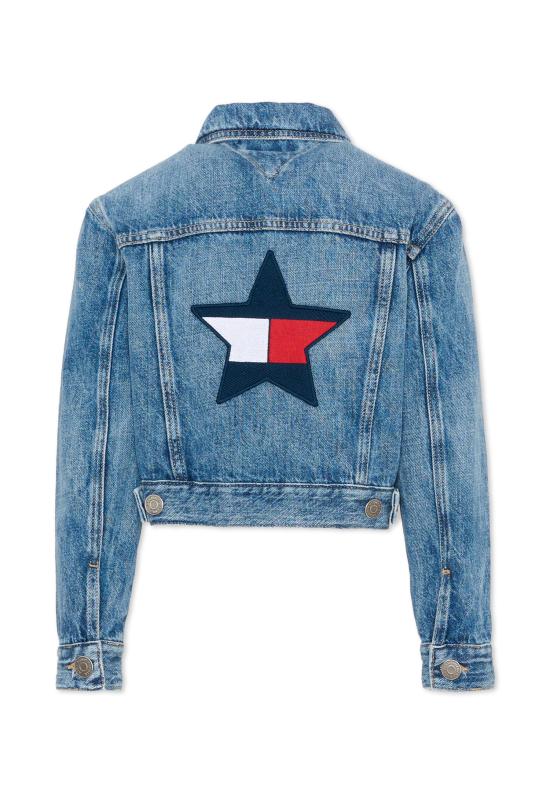 26SS [키즈] 타미힐피거 데님 자켓 KG0KG09371 1A4 DENIM - TOMMY HILFIGER