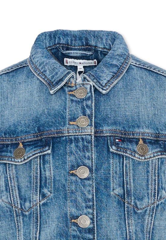 26SS [키즈] 타미힐피거 데님 자켓 KG0KG09371 1A4 DENIM - TOMMY HILFIGER
