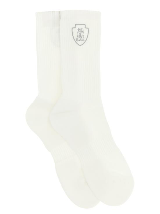 26SS 브루넬로 쿠치넬리 양말 MCS95585TCR59 White
