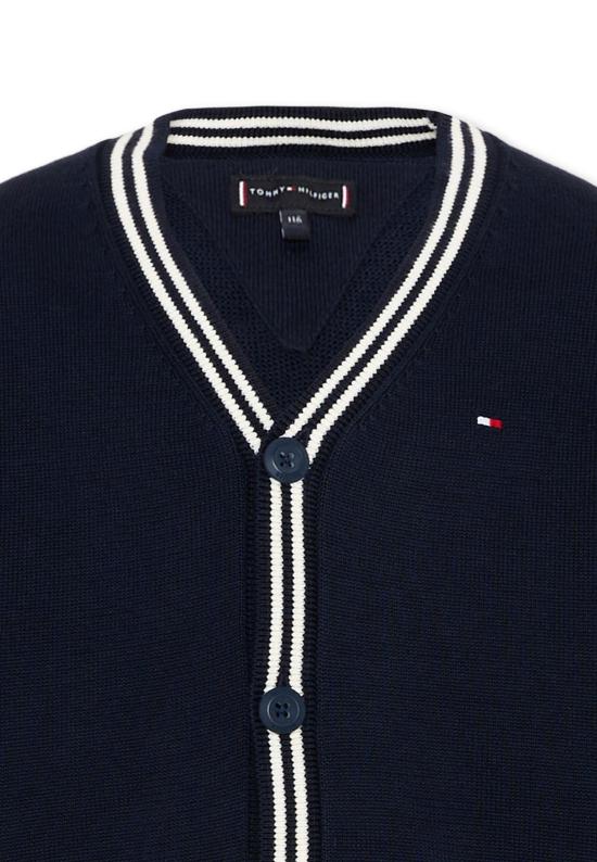 26SS [키즈] 타미힐피거 가디건 KB0KB10427 C1G BLUE - TOMMY HILFIGER