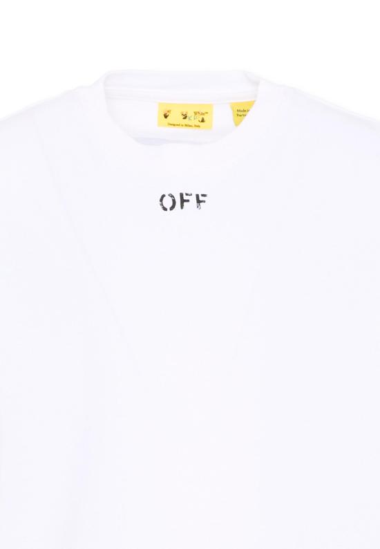 26SS [키즈] 오프화이트 티셔츠 44BAA002S26J006100 WHITE - OFF WHITE