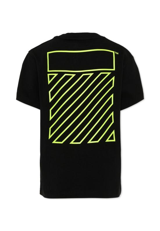 26SS [키즈] 오프화이트 티셔츠 44BAA002S26J004001 BLACK - OFF WHITE
