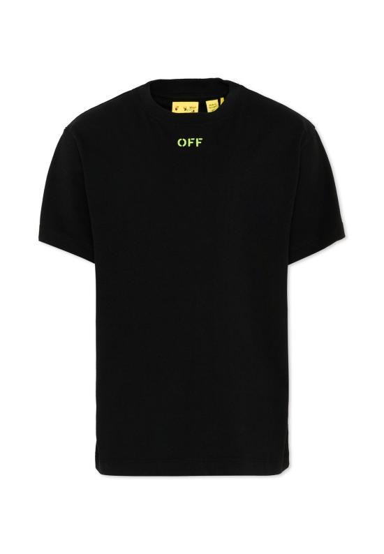 26SS [키즈] 오프화이트 티셔츠 44BAA002S26J004001 BLACK