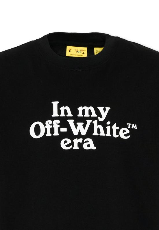 26SS [키즈] 오프화이트 티셔츠 44BAA002S26J007001 BLACK - OFF WHITE