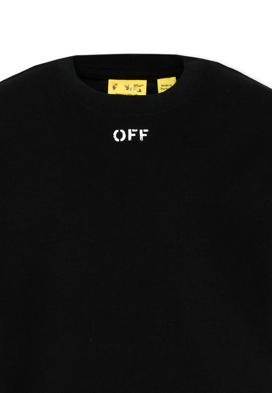 26SS [키즈] 오프화이트 티셔츠 44BAA002S26J006001 BLACK - OFF WHITE