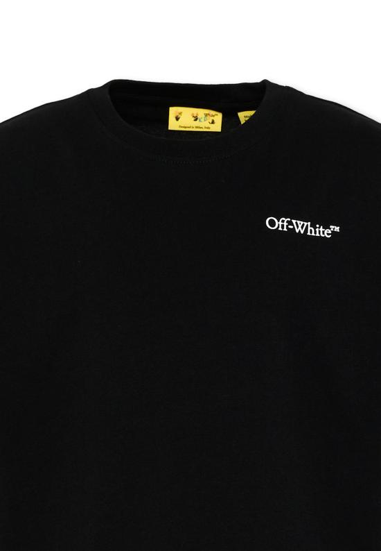 26SS [키즈] 오프화이트 티셔츠 44BAA002S26J009001 BLACK - OFF WHITE