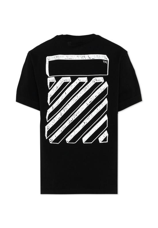 26SS [키즈] 오프화이트 티셔츠 44BAA002S26J009001 BLACK - OFF WHITE