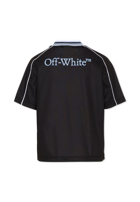 26SS [키즈] 오프화이트 티셔츠 44BAA018S26J001001 BLACK - OFF WHITE