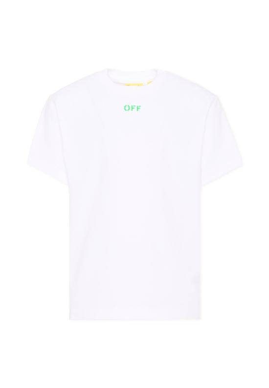 26SS [키즈] 오프화이트 티셔츠 44BAA002S26J004100 WHITE