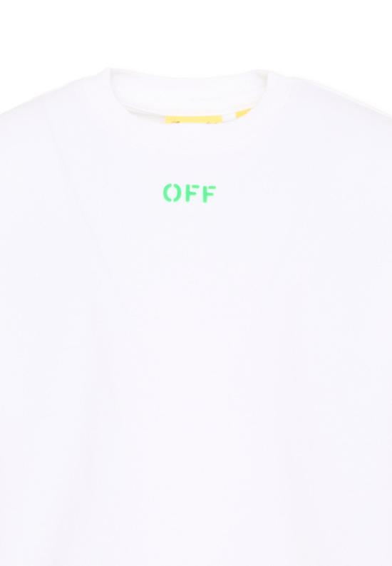 26SS [키즈] 오프화이트 티셔츠 44BAA002S26J004100 WHITE - OFF WHITE