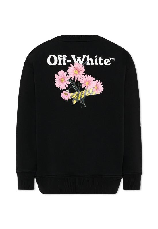 26SS [키즈] 오프화이트 니트/스웻셔츠 44GBA001S26F003001 BLACK - OFF WHITE
