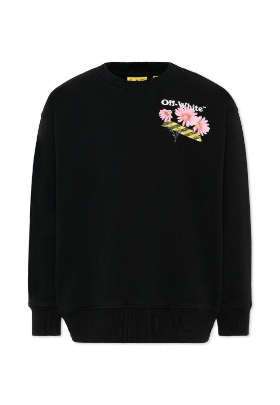26SS [키즈] 오프화이트 니트/스웻셔츠 44GBA001S26F003001 BLACK