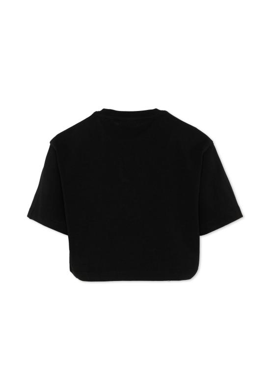 26SS [키즈] 오프화이트 티셔츠 44GAA019S26J002001 BLACK - OFF WHITE