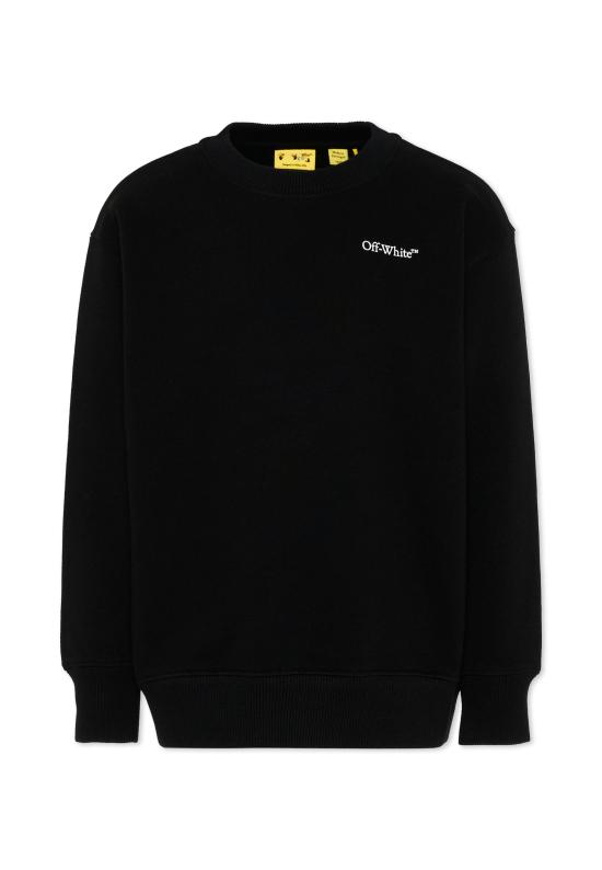 26SS [키즈] 오프화이트 니트/스웻셔츠 44BBA001S26F008001 BLACK - OFF WHITE