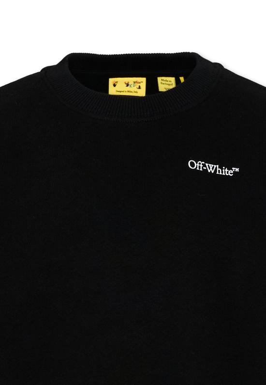 26SS [키즈] 오프화이트 니트/스웻셔츠 44BBA001S26F008001 BLACK - OFF WHITE