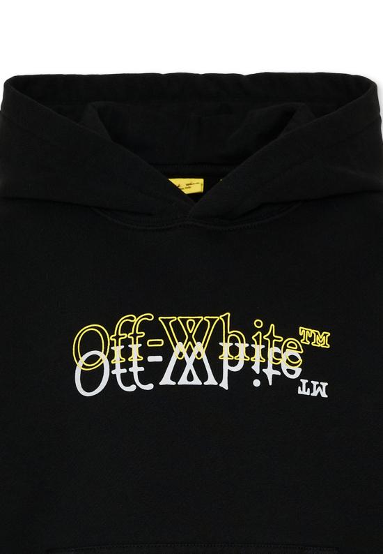 26SS [키즈] 오프화이트 니트/스웻셔츠 44BBB001S26F001001 BLACK - OFF WHITE