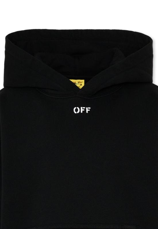 26SS [키즈] 오프화이트 니트/스웻셔츠 44BBB001S26F005001 BLACK - OFF WHITE