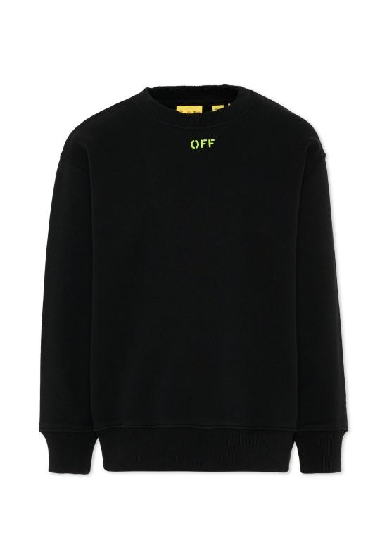 26SS [키즈] 오프화이트 니트/스웻셔츠 44BBA001S26F003001 BLACK